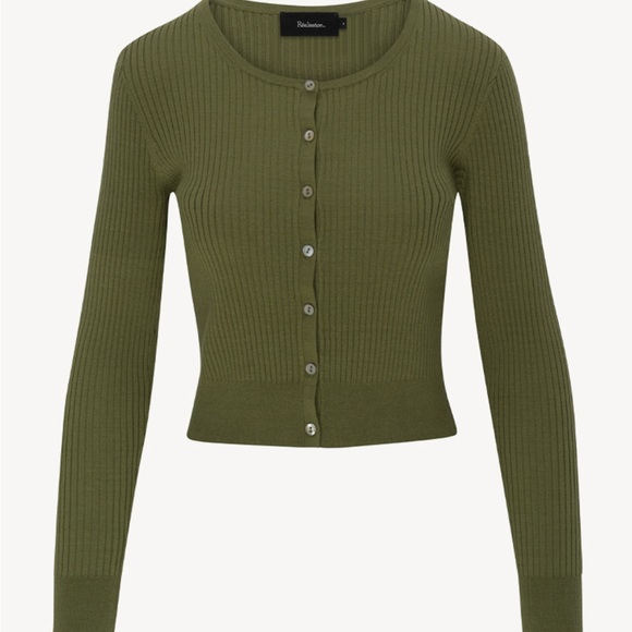 Realisation Par Winona Cardigan in Olive Size M - Picture 2 of 4